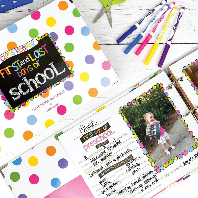 Denise Albright® - Class Keeper® School Days Memory Book | Open Stock: Primary Stripes