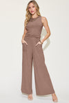 Ribbed Tank and Wide Leg Pants Set*