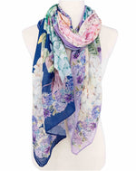 Purple Hydrangea Scarf/Shawl