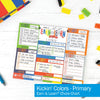 Denise Albright® - Earn & Learn® Kids Money Management Chore Chart | Open Stock: Kickin' Colors