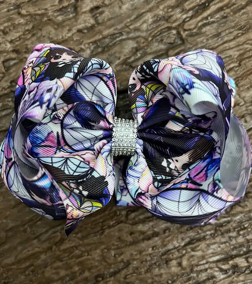 Kids Charm Online - Wednsday/Character Printed Double Layer Hair Bows. 4Pcs/$10