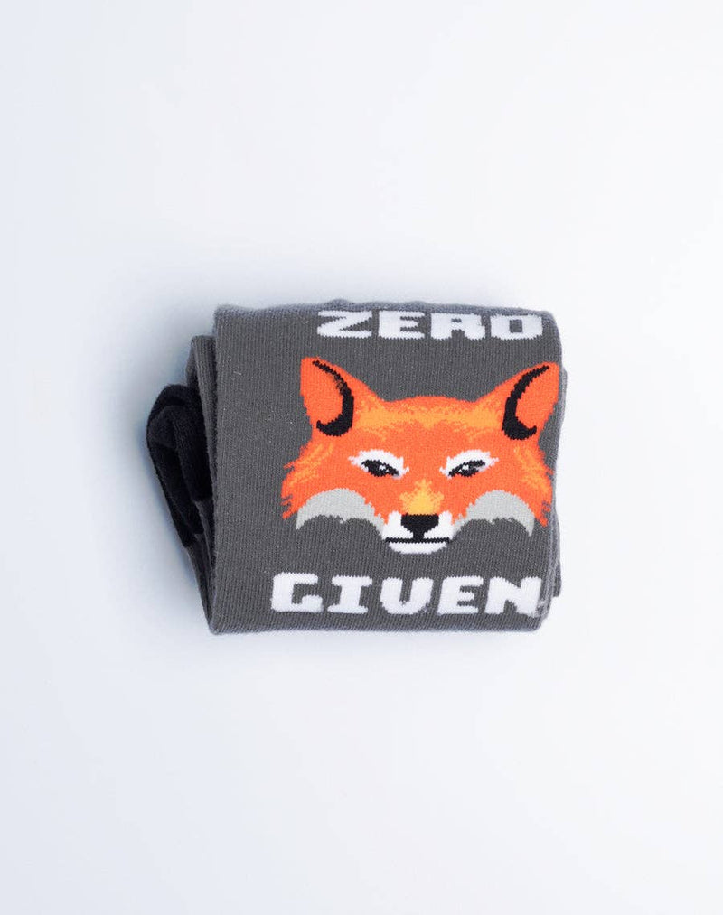 Men's Zero Fox Given Funny Crew Socks