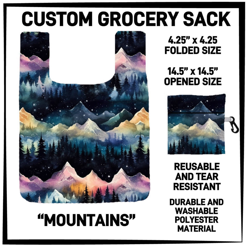 Mountains Grocery Sack