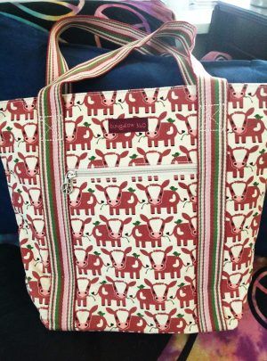 Bungalow 360 - Striped Cow Tote