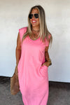 Relaxed Summer Split Hem Dress
