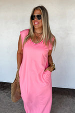 Relaxed Summer Split Hem Dress