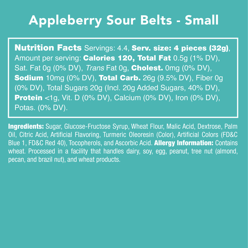 Candy Club - Appleberry Sour Belts