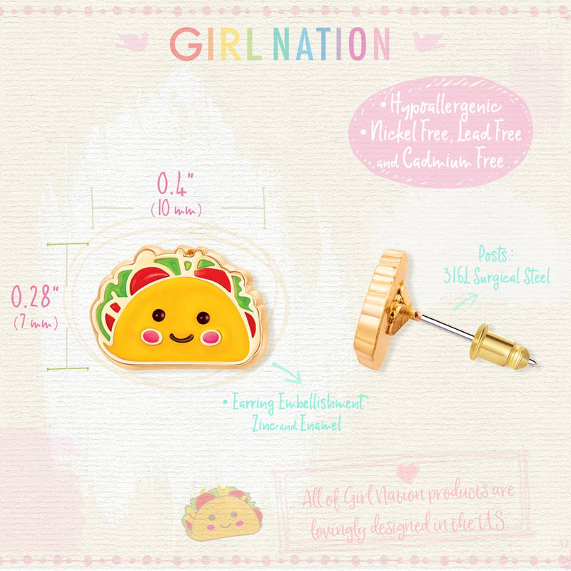 Girl Nation - Taco Belle Cutie Stud Earrings