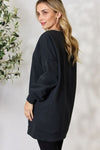 Oversized Longline Top with Pockets