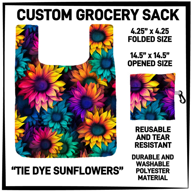 tye Dye Sunflower Grocery Sack