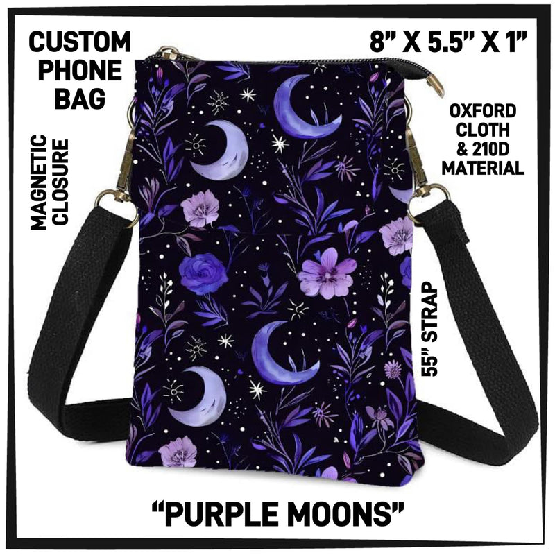 Purple Moons - Phone Bag