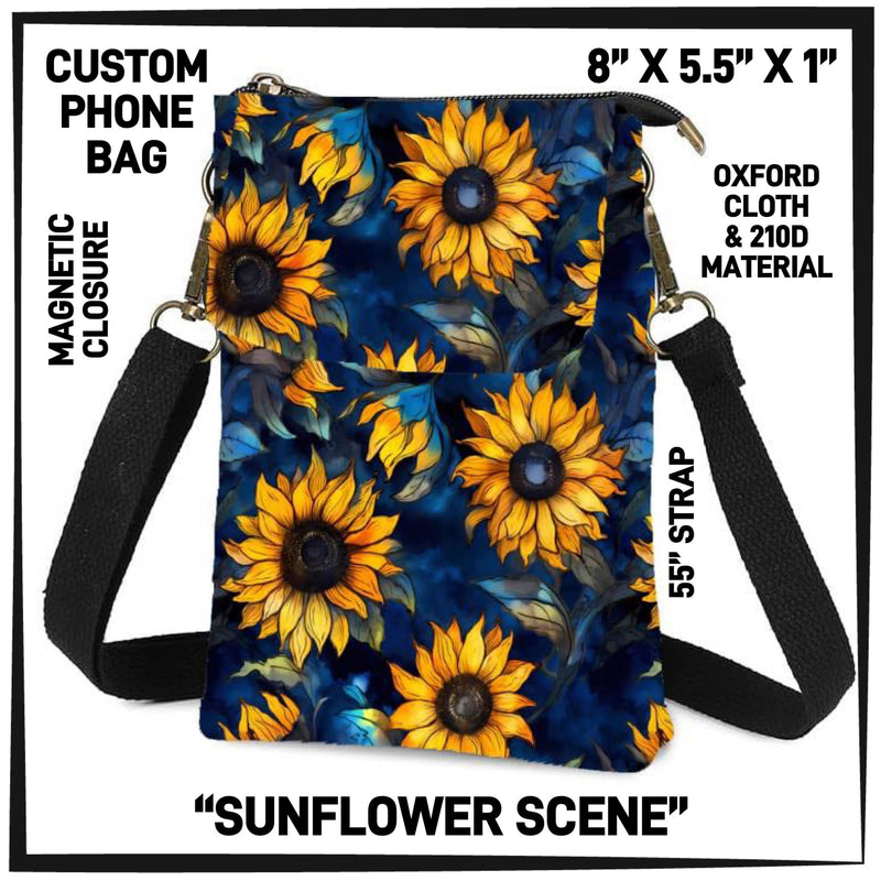 Sunflower Scene - Phone Bag