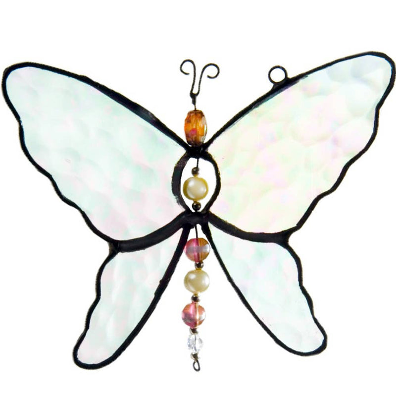 Clear Butterfly Stained Glass Sun Catcher Ornament