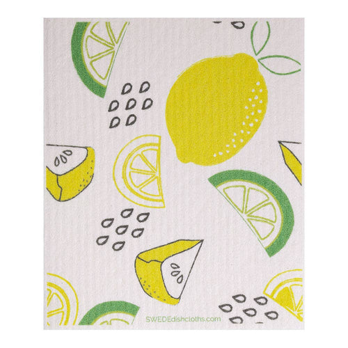 Swededishcloths - Swedish Dishcloth Lemon Lime Spongecloth
