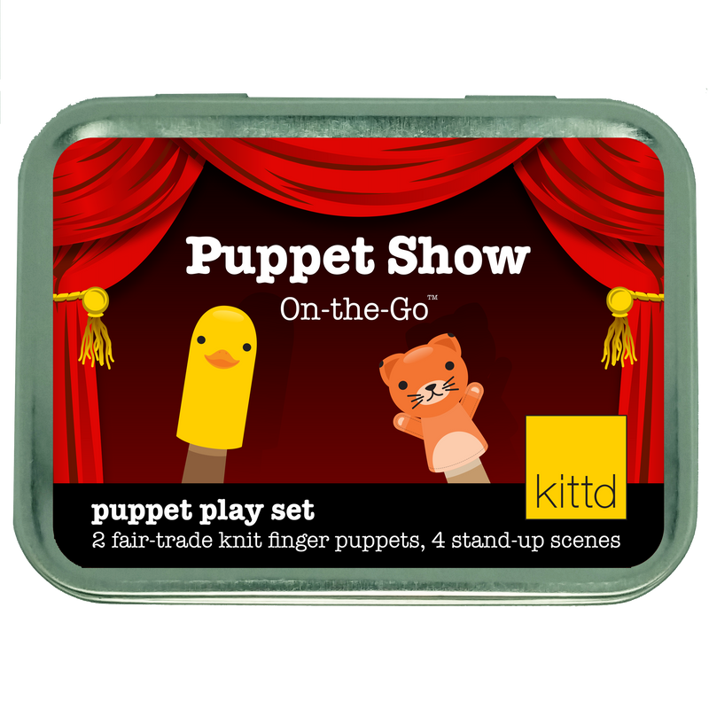kittd - Puppet Show On-the-Go Kids Pretend Play Set!
