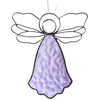 Angel Ornament Sun Catcher: Purple