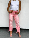 Pink Urban Distressed Crop Jeans