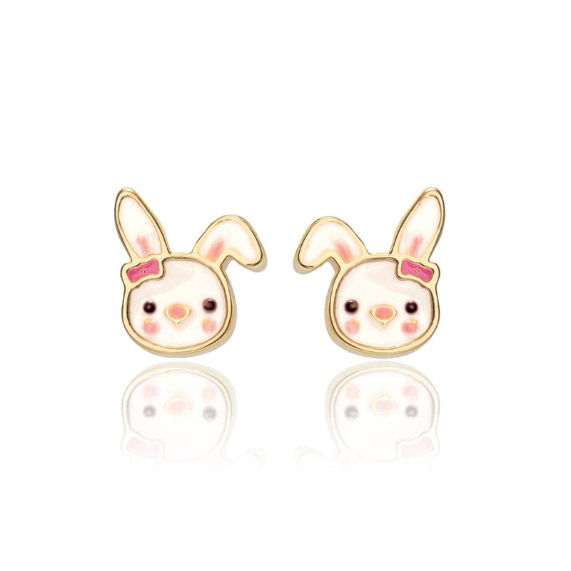 Girl Nation - Bouncy Bunny Cutie Stud Earrings