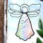 Angel Ornament Sun Catcher: Clear Iridized