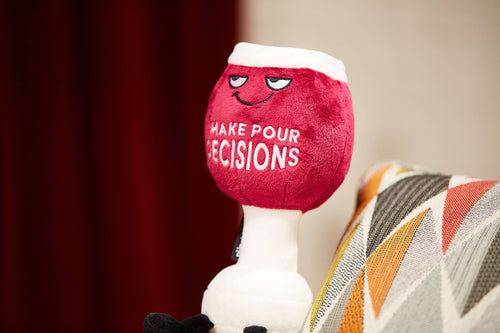 Punchkins - "I make pour decisions" Wine Plushie