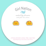 Girl Nation - Taco Belle Cutie Stud Earrings