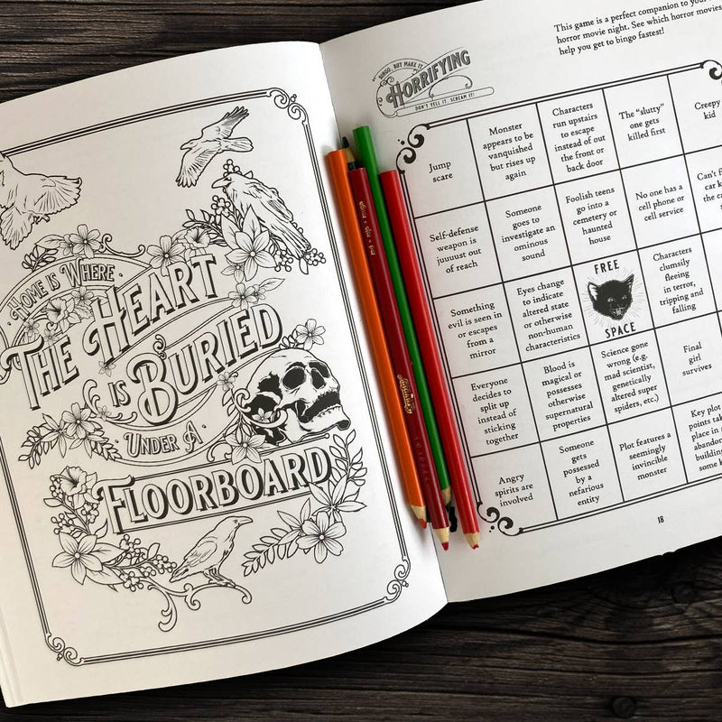 Boredwalk - Bloodthirsty and Bewitched Adult Activity Book