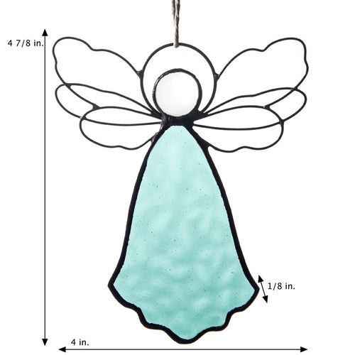 Angel Ornament Sun Catcher: Turquoise Blue