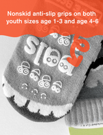 Pals Socks - Rainbowface & Mr. Gray Mismatched Kids Non-Slip Socks