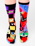 Pals Socks - Planner & Spontaneous - Fun Mismatched Socks for Adults