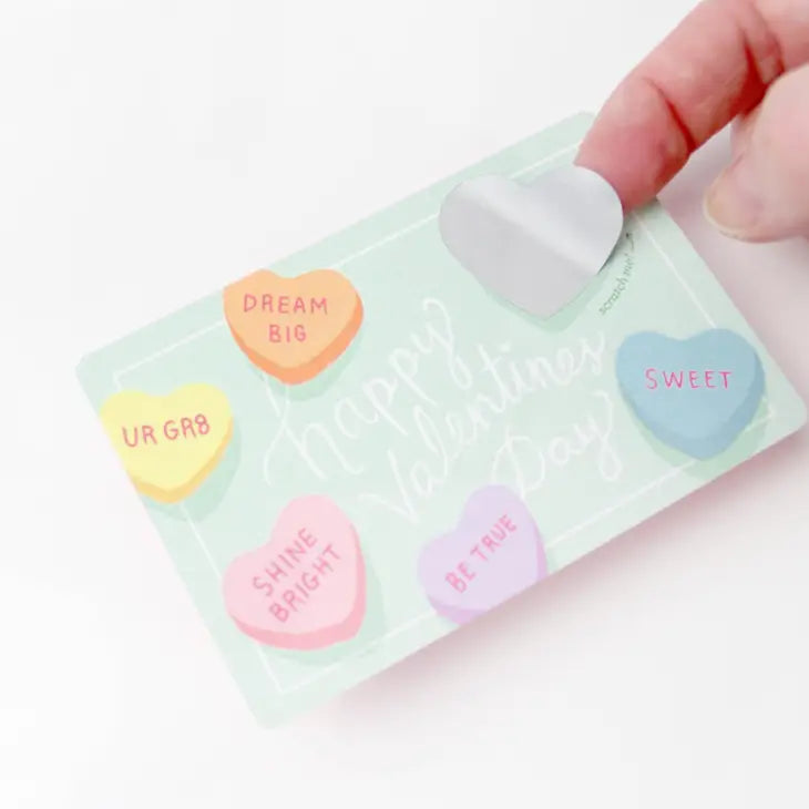 Preorder Sweetheart Scratch Off Valentines 18 Pack Womens