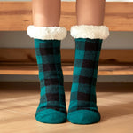 Buffalo Plaid Sherpa Socks