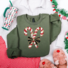 Candy Cane Christmas Graphic Tee and Sweatshirt
