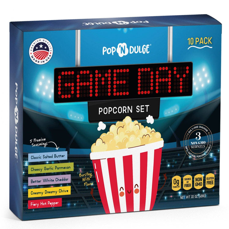 Pop 'N Dulge - Game Day Gourmet Popcorn Gift Set