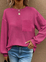 Round Neck Long Sleeve T-Shirt*