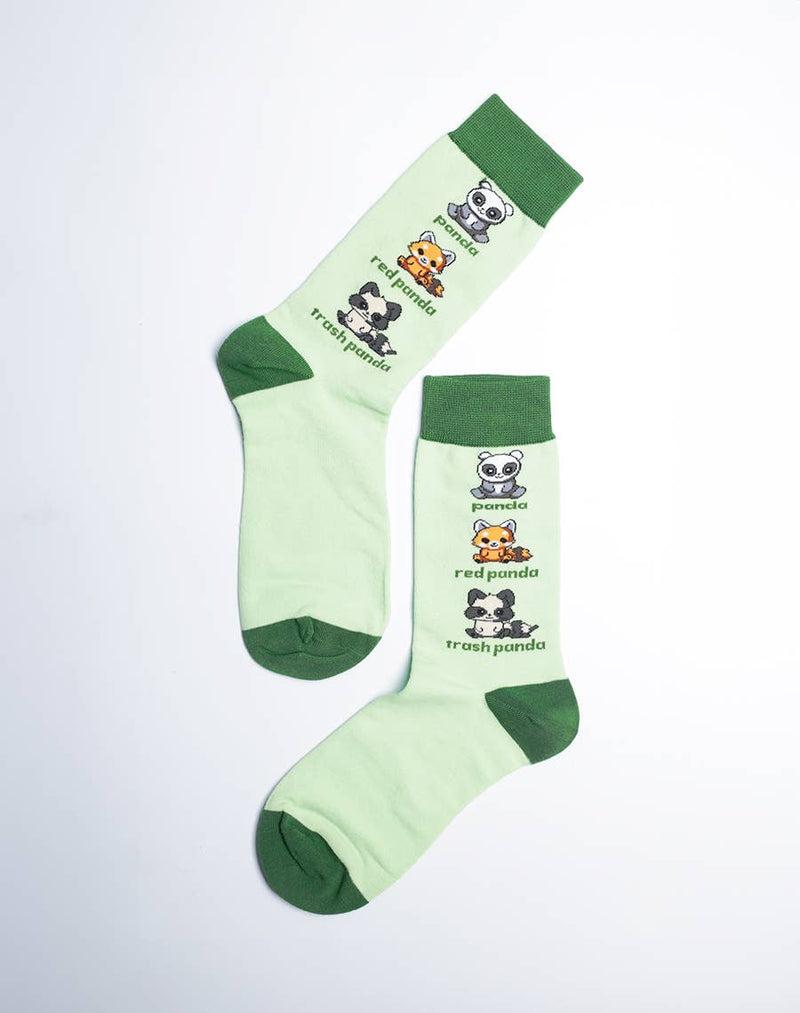 Women's Trash Panda Racoon Crew Socks