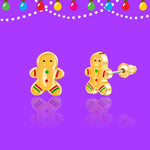 Girl Nation - Gingerbread Man Cutie Stud Earrings