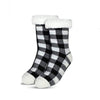 Green Plaid Sherpa Socks