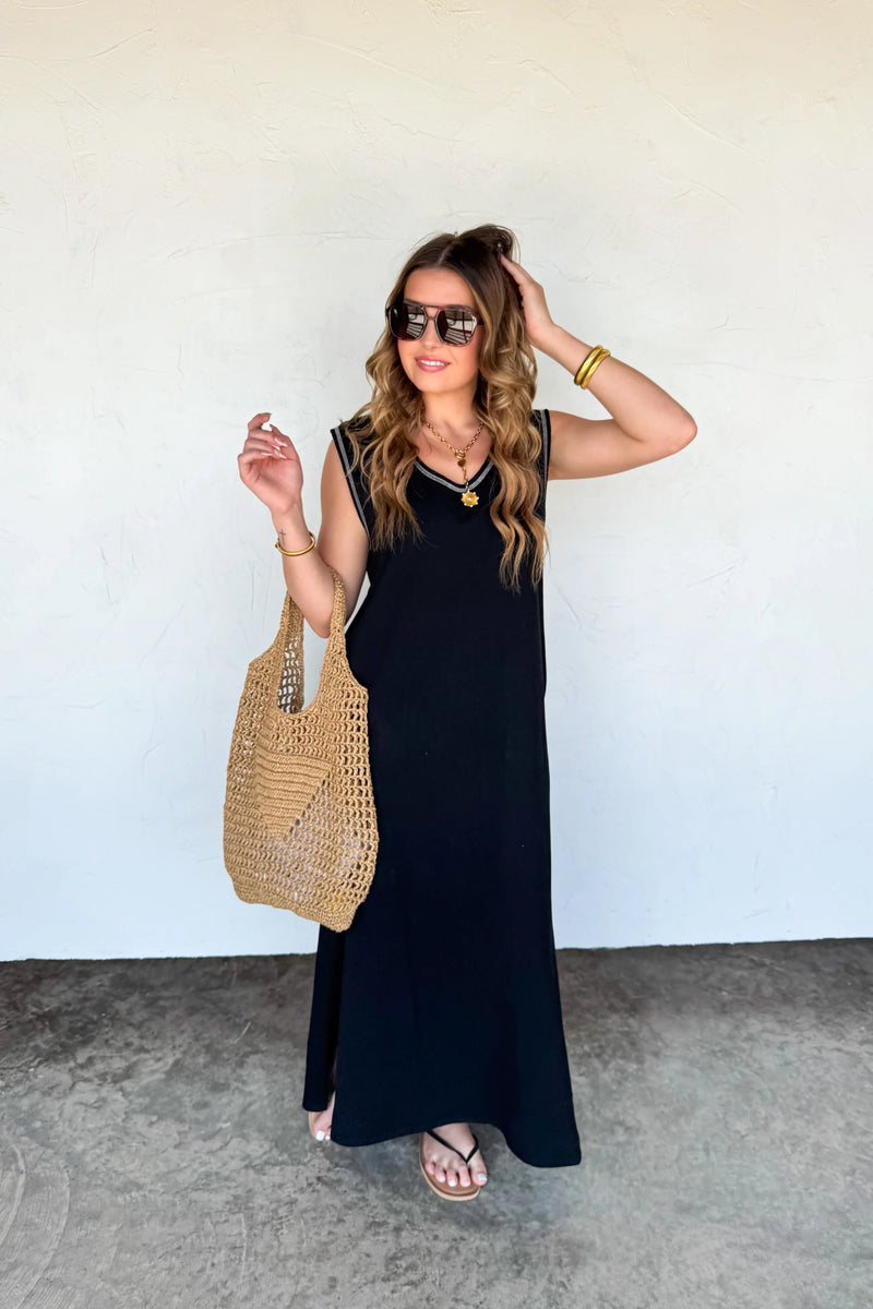 Relaxed Summer Split Hem Dress