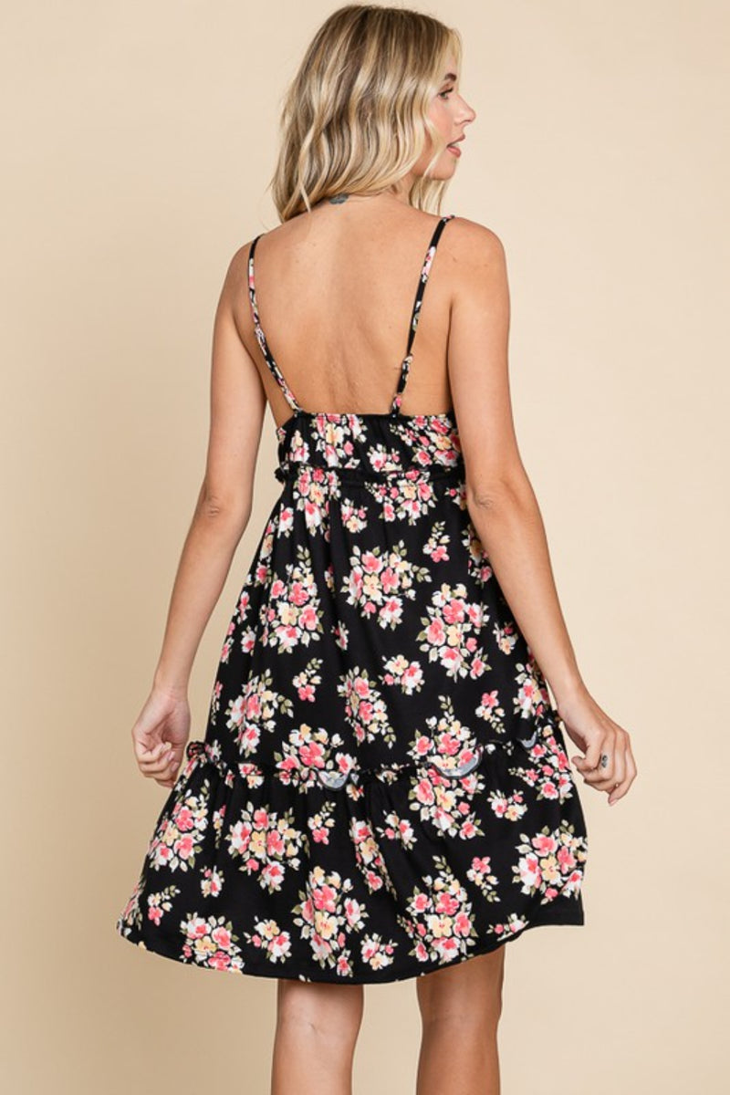 Floral Frill Cami Dress