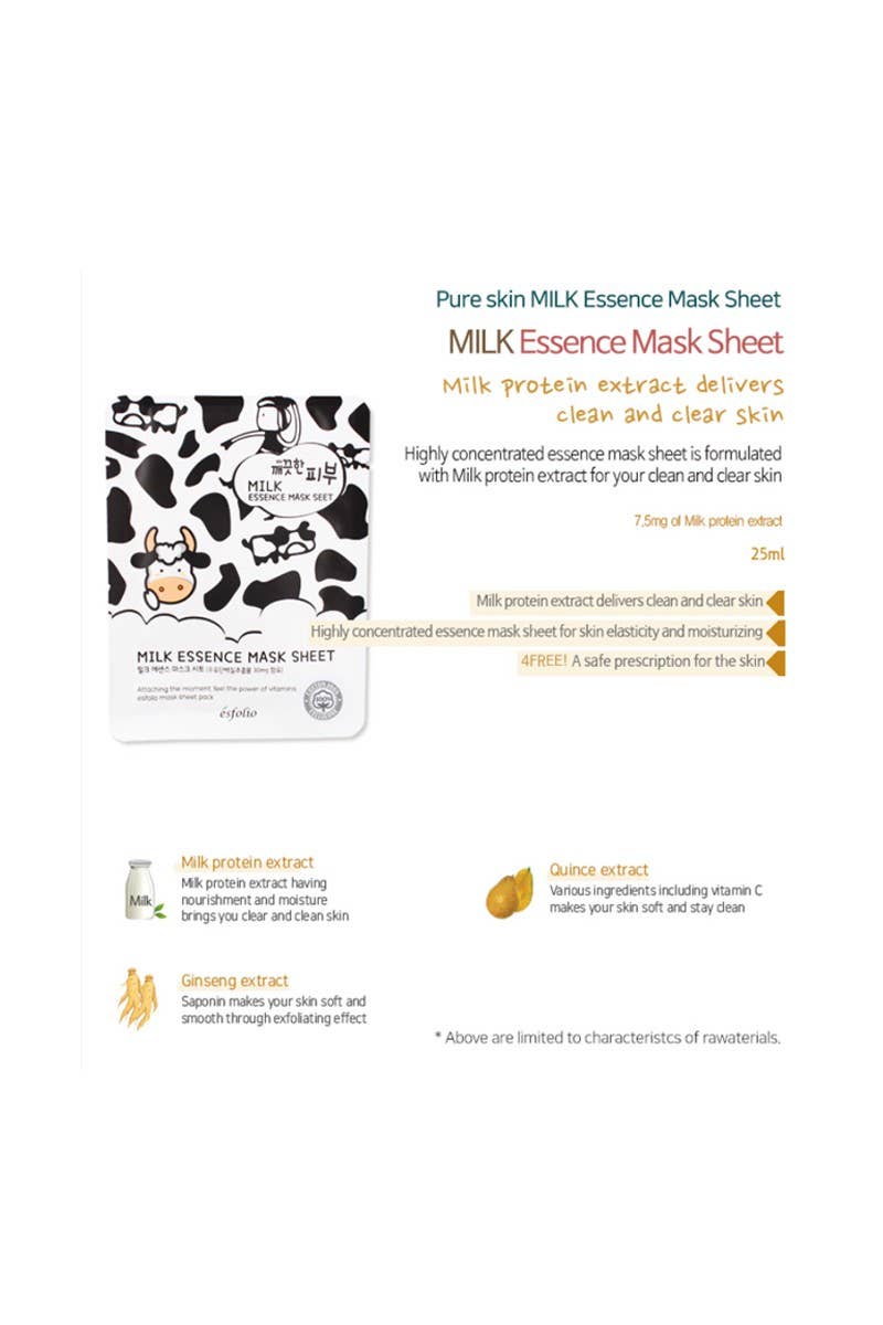 Milk Essence Facial Mask Sheet