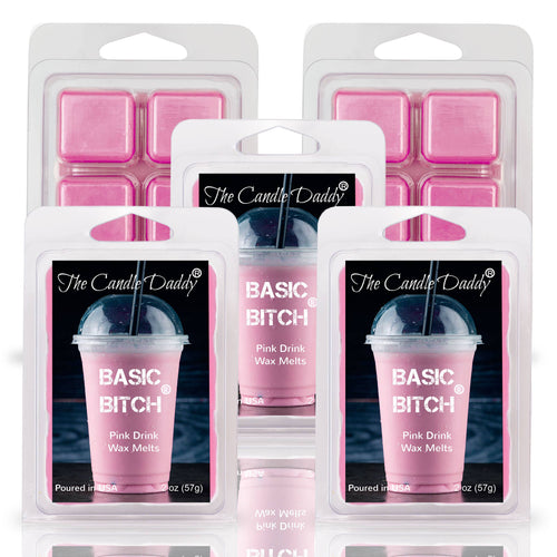 The Candle Daddy - BASIC BITCH - PINK DRINK WAX MELT