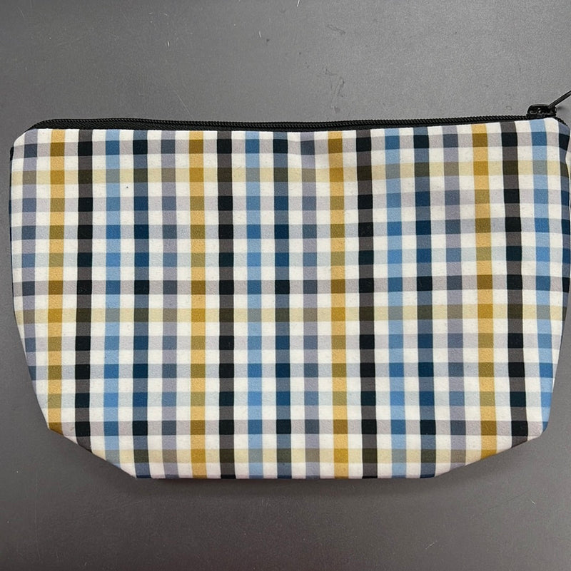 Pouch - Blue Yellow Plaid