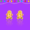 Girl Nation - Gingerbread Man Cutie Stud Earrings