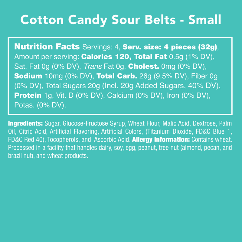 Candy Club - Cotton Candy Sour Belts