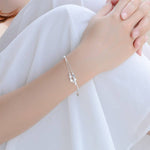 Dainty Cute Star Charm Bracelet in 925 Sterling Silver