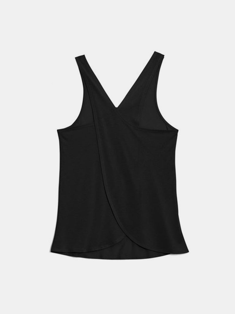 Crisscross Scoop Neck Active Tank