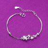 Dainty Cute Star Charm Bracelet in 925 Sterling Silver