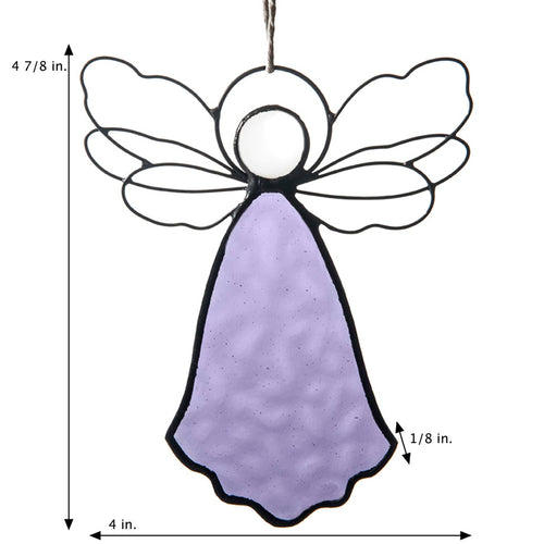 Angel Ornament Sun Catcher: Purple