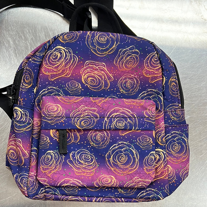 Mini Backpack - Spider Web Roses