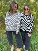 All Checkered Out Sweater in Four Colors